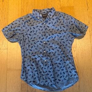 Bonobos Blue Geometric Casual Shirt